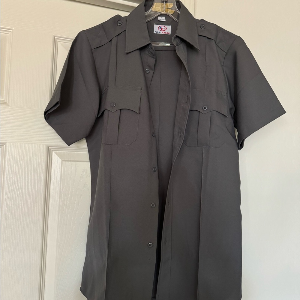 First Class Men's Polycotton Short Sleeve Uniform Shirt - Tactical Work Size M
